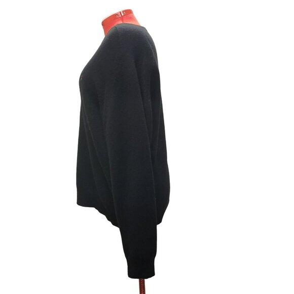 Polo Ralph Lauren V-Neck Sweater XXL, Black, 100% Lambswool, Classic Long Sleeve - Picture 5 of 7
